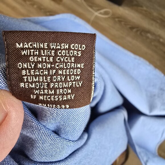 Tailorbyrd Mens Blue Button-Down Shirt XL 100% Cotton - Picture 4 of 7